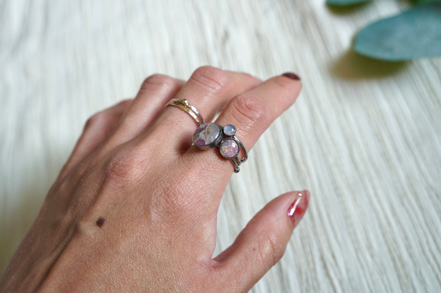Rose Aura Adjustable Ring