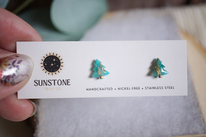Christmas Tree Stud Earrings | Collector Minis
