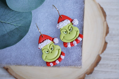 Grinch Dangle Earrings