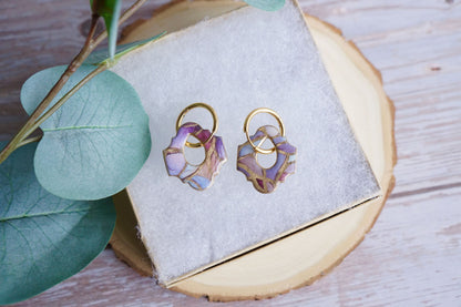 Deco Arch Hoop Dangles | Orchid Veil Collection